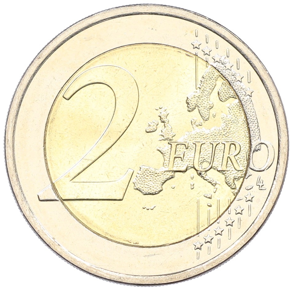 2 евро 2015 года Финляндия «150 лет со дня рождения Яна Сибелиуса» — Фото №2