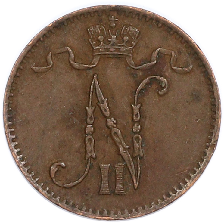 1 пенни 1909 года Русская Финляндия — Фото №2