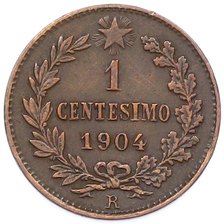 1 чентезимо 1904 года Италия — Фото №1