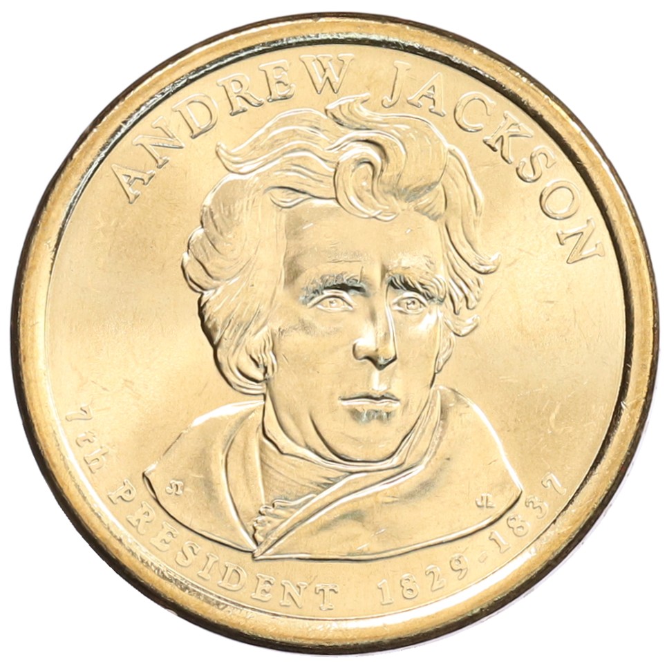 1 доллар 2008 года D США «7-й президент США Эндрю Джексон» — Фото №1