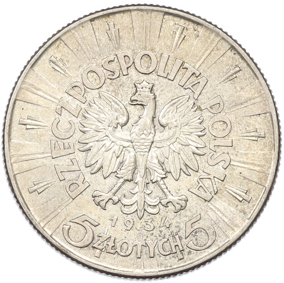 5 злотых 1934 года Польша — Фото №2