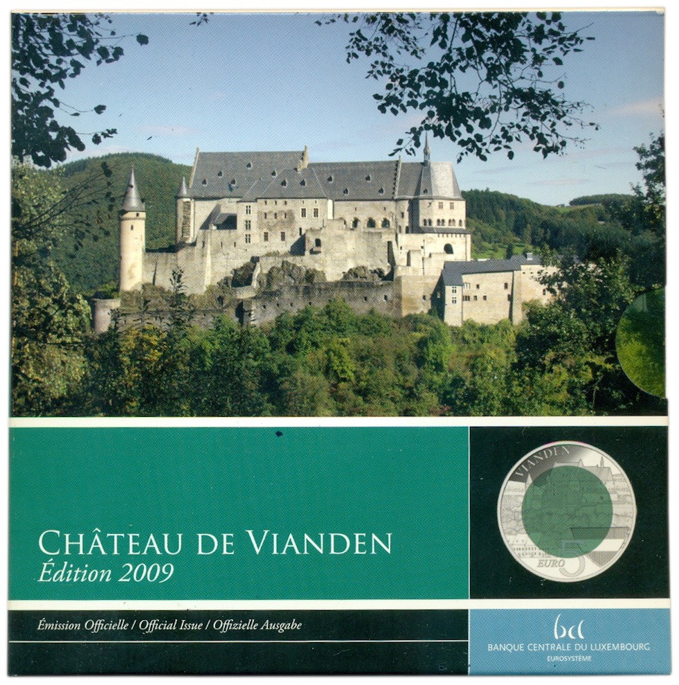 5 евро 2009 года Люксембург «Замки Люксембурга — Замок Вианден» — Фото №3