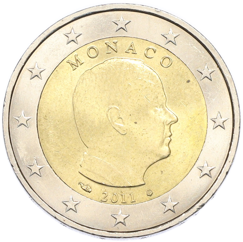 2 евро 2011 года Монако — Фото №1