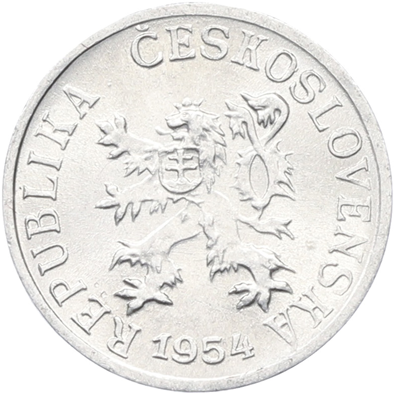 1 геллер 1954 года Чехословакия — Фото №2