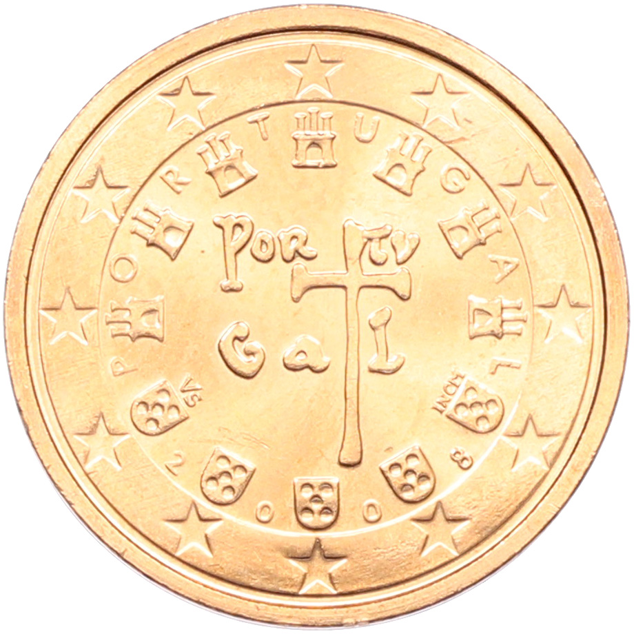 2 евроцента 2008 года Португалия — Фото №1