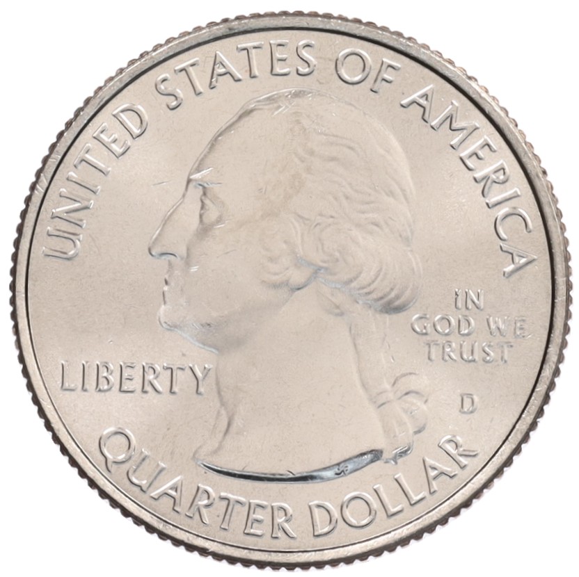 1/4 доллара (25 центов) 2019 года D США «Национальные парки — №49 Национальный Исторический Парк Миссии Сан-Антонио» — Фото №2