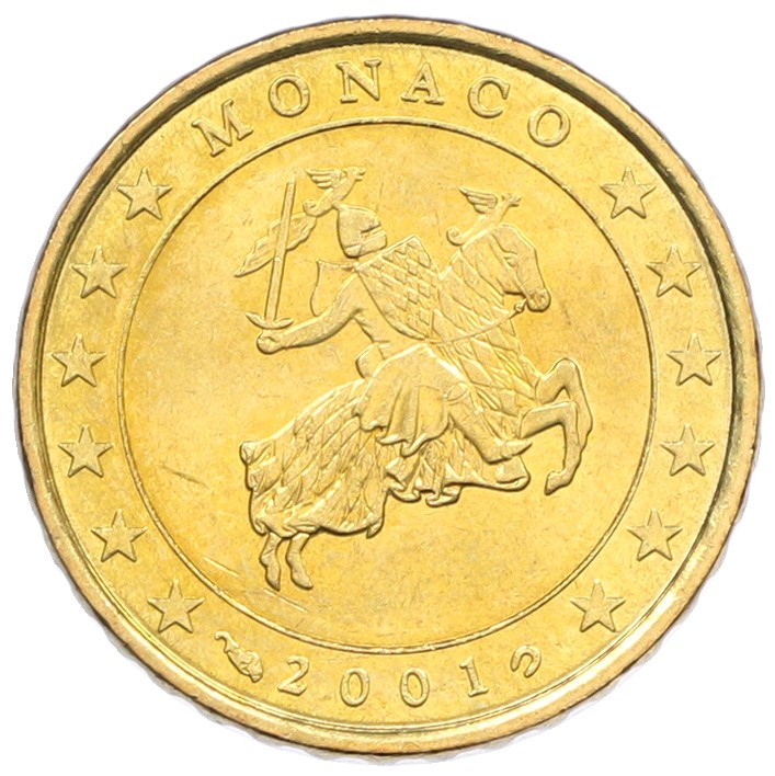 10 евроцентов 2001 года Монако — Фото №1