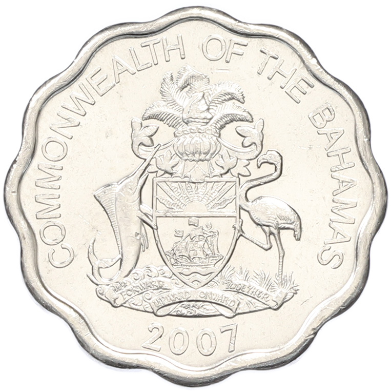 10 центов 2007 года Багамские острова — Фото №2