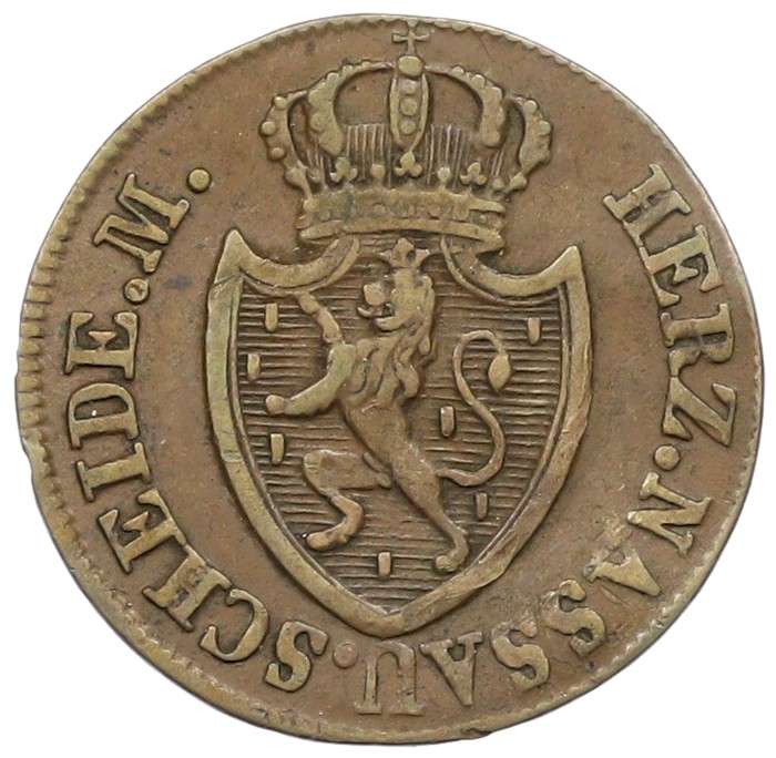 1/4 крейцера 1818 года Нассау — Фото №1