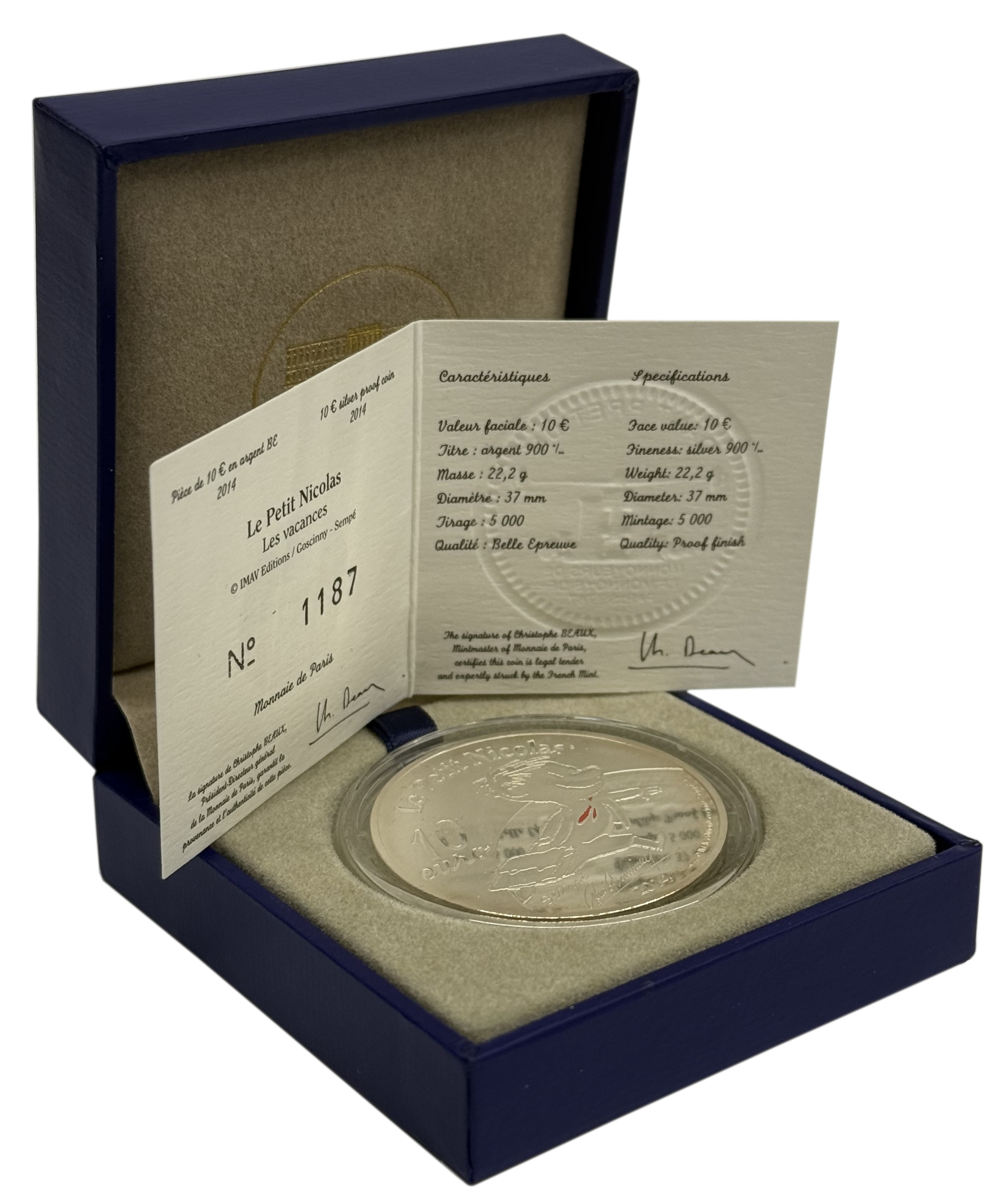 10 евро 2014 года Франция «Маленький Николя» — Фото №3