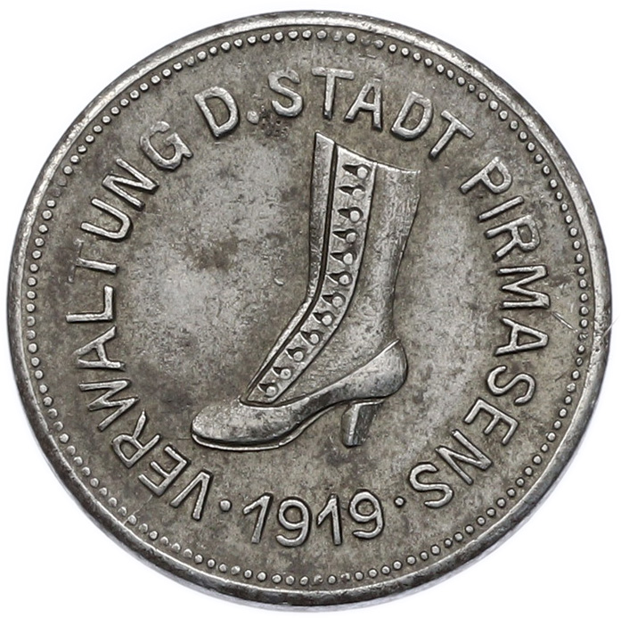 10 пфеннигов 1919 года Германия — город Пирмазенс (Нотгельд) — Фото №1