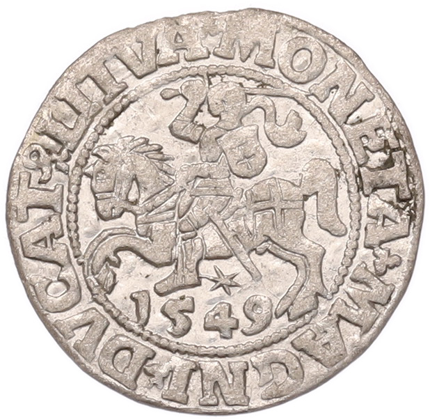 1/2 гроша 1549 года Литва — Фото №1
