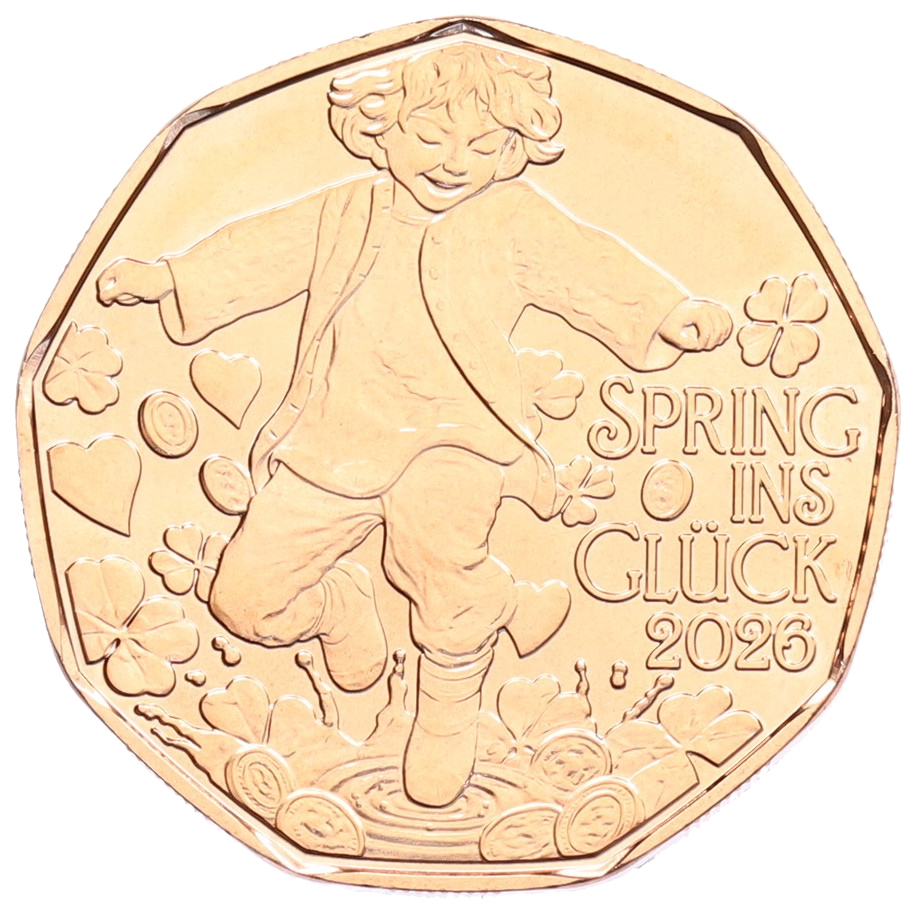 5 евро 2026 года Австрия «Прыжок в счастье» — Фото №1