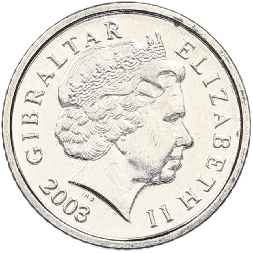 5 пенсов 2003 года Гибралтар — Фото №2
