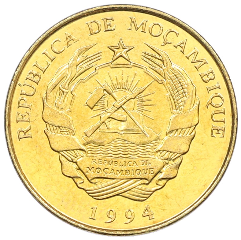 10 метикалов 1994 года Мозамбик — Фото №2