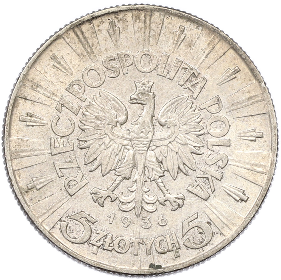 5 злотых 1936 года Польша — Фото №2