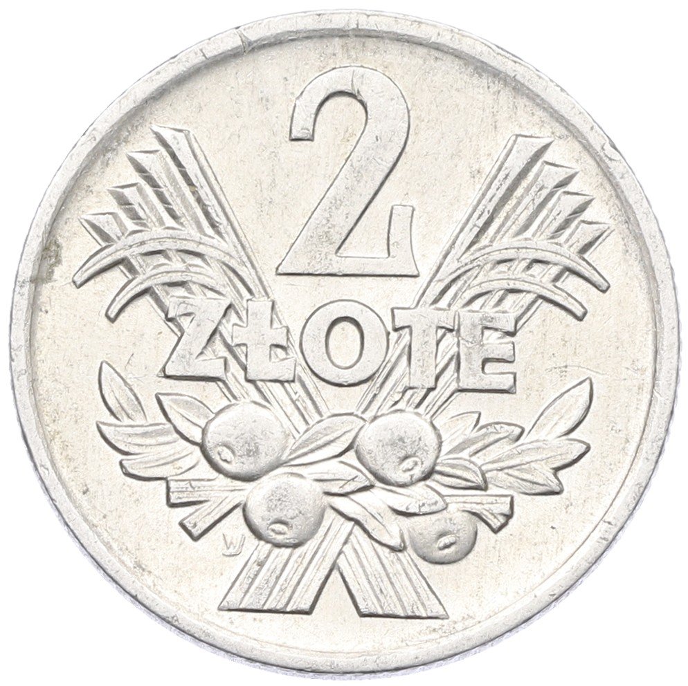 2 злотых 1974 года Польша — Фото №1