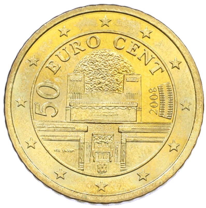 50 евроцентов 2008 года Австрия — Фото №1