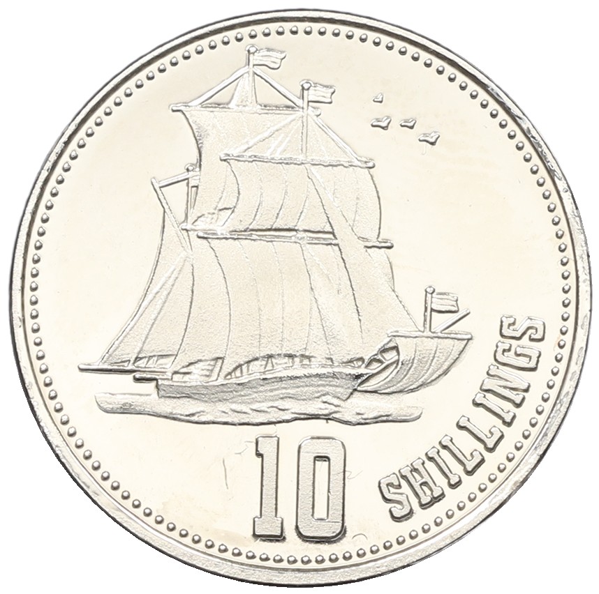 10 шиллингов 2019 года Сомалиленд «Корабль — плывет вправо» — Фото №1