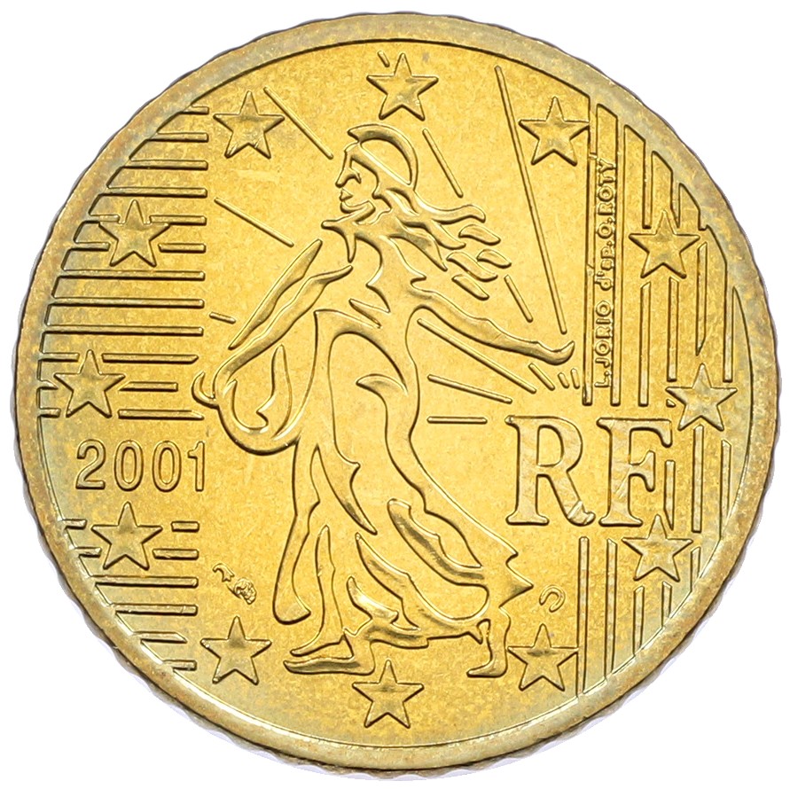 50 евроцентов 2001 года Франция — Фото №1