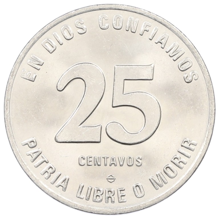 25 сентаво 1981 года Никарагуа — Фото №2