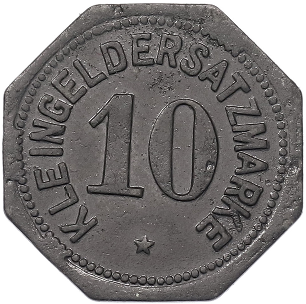 10 пфеннигов 1917 года Германия — город Регенсбург (Нотгельд) — Фото №2