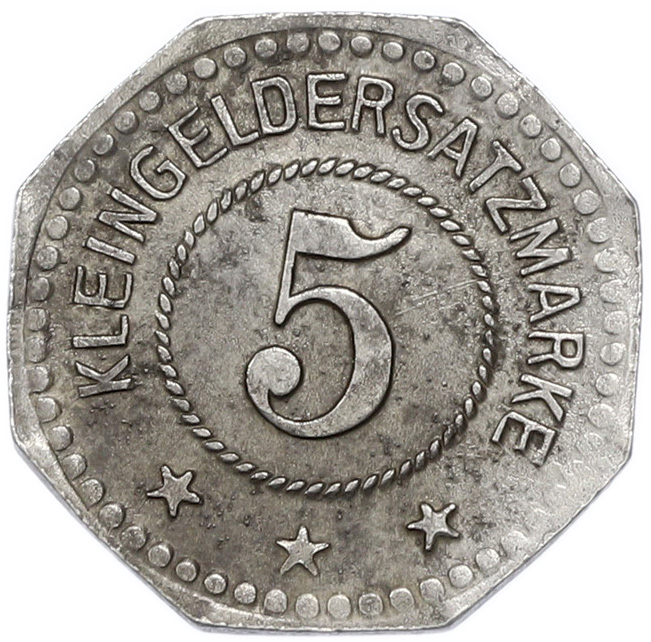 5 пфеннигов 1917 года Германия — город Торгау (Нотгельд) — Фото №2