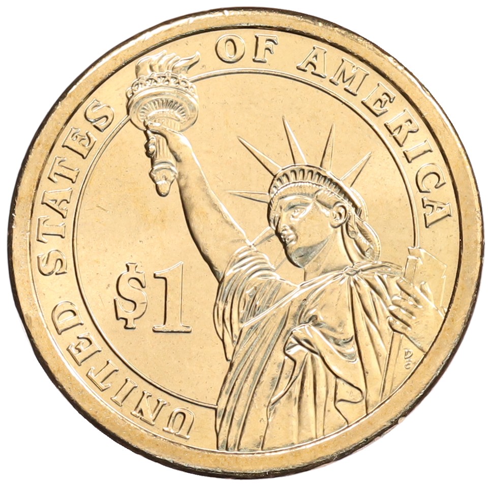 1 доллар 2009 года Р США «11-й президент США Джеймс Полк» — Фото №2