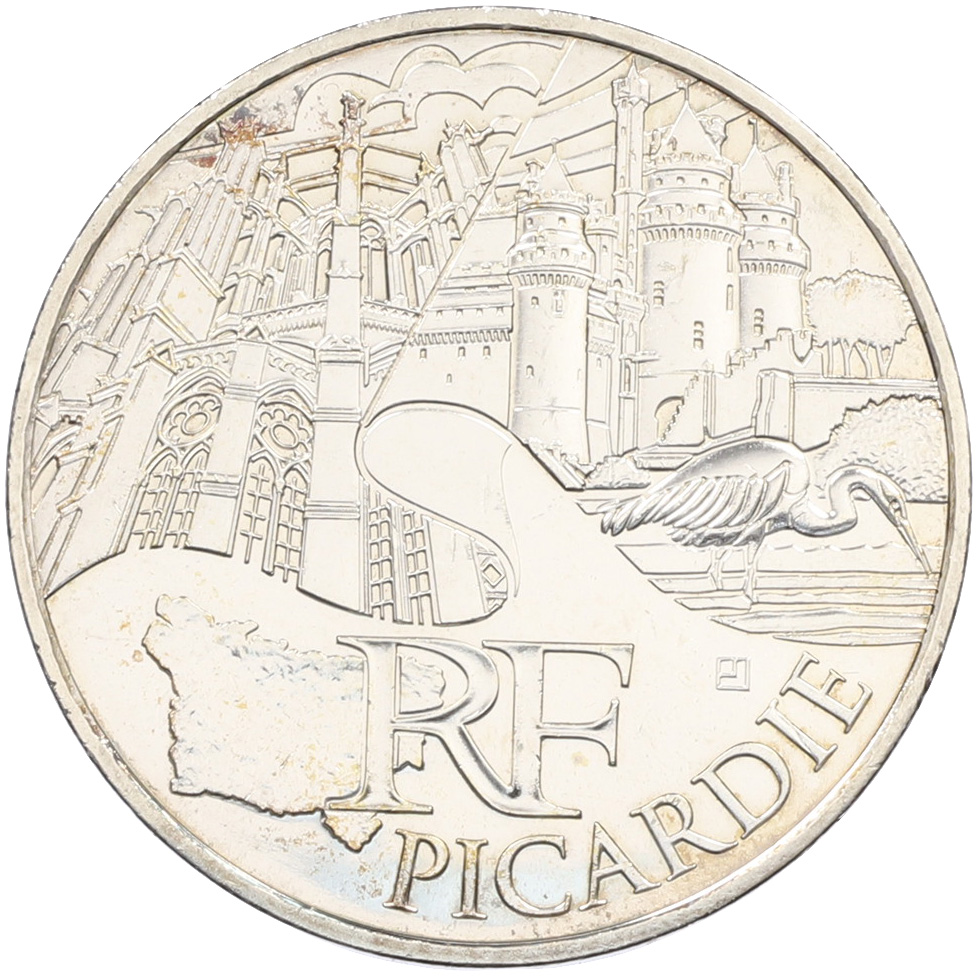 10 евро 2011 года Франция «Регионы Франции — Пикардия» — Фото №1