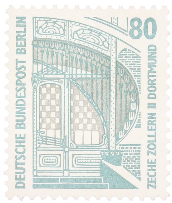 Почтовая марка 80 пфеннигов 1987 года Западный Берлин — Фото №1