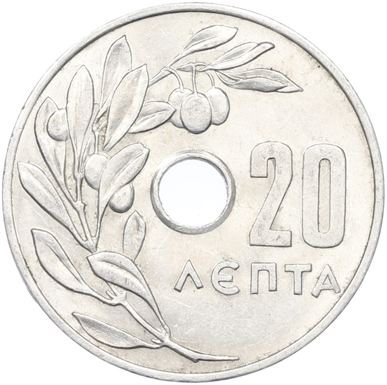 20 лепт 1964 года Греция — Фото №2