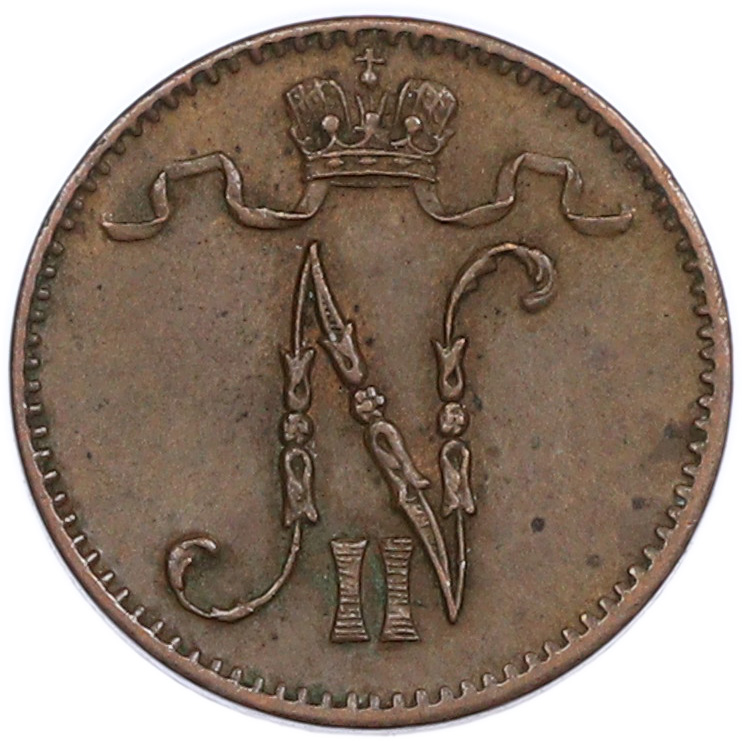 1 пенни 1913 года Русская Финляндия — Фото №2