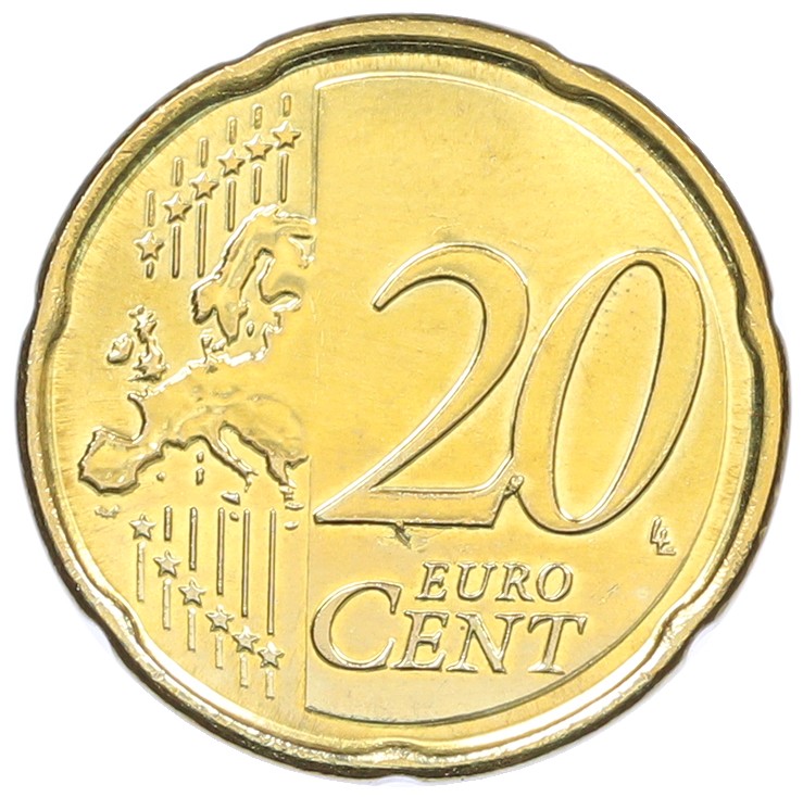 20 евроцентов 2009 года Бельгия — Фото №2