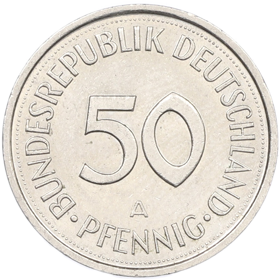 50 пфеннигов 1990 года A Германия — Фото №2