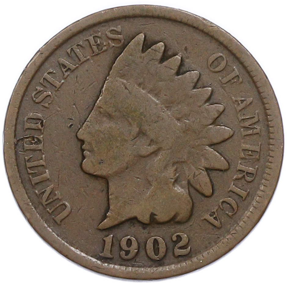 1 цент 1902 года США — Фото №1