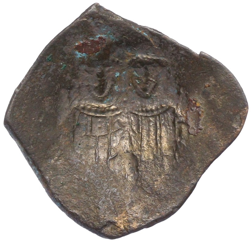 Аспрон трахи (скифат) 1195-1203 года Византийская Империя — Алексей III Ангел — Фото №1