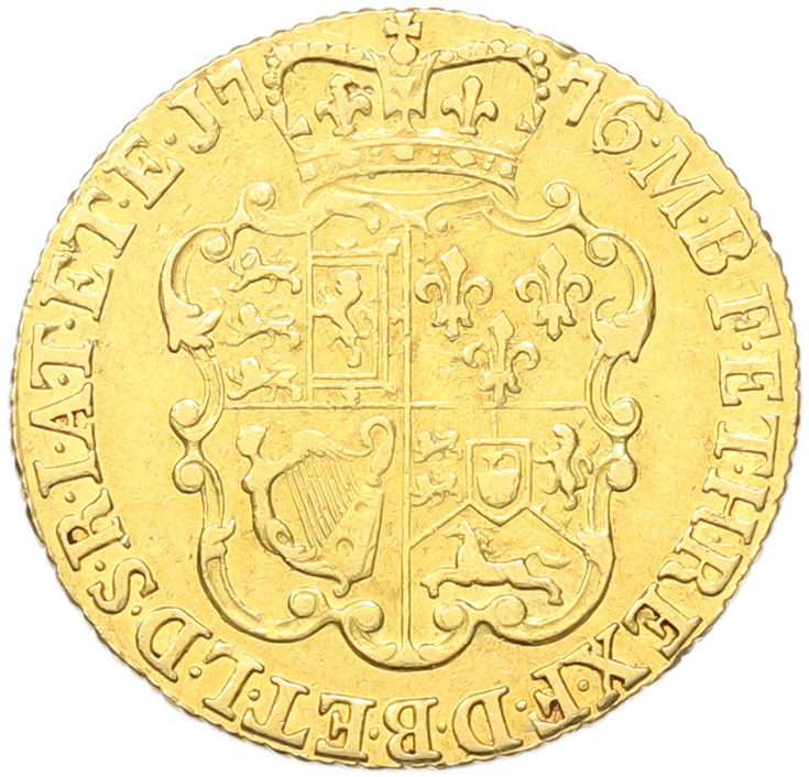 1 гинея 1776 года Великобритания (Георг III) — Фото №2