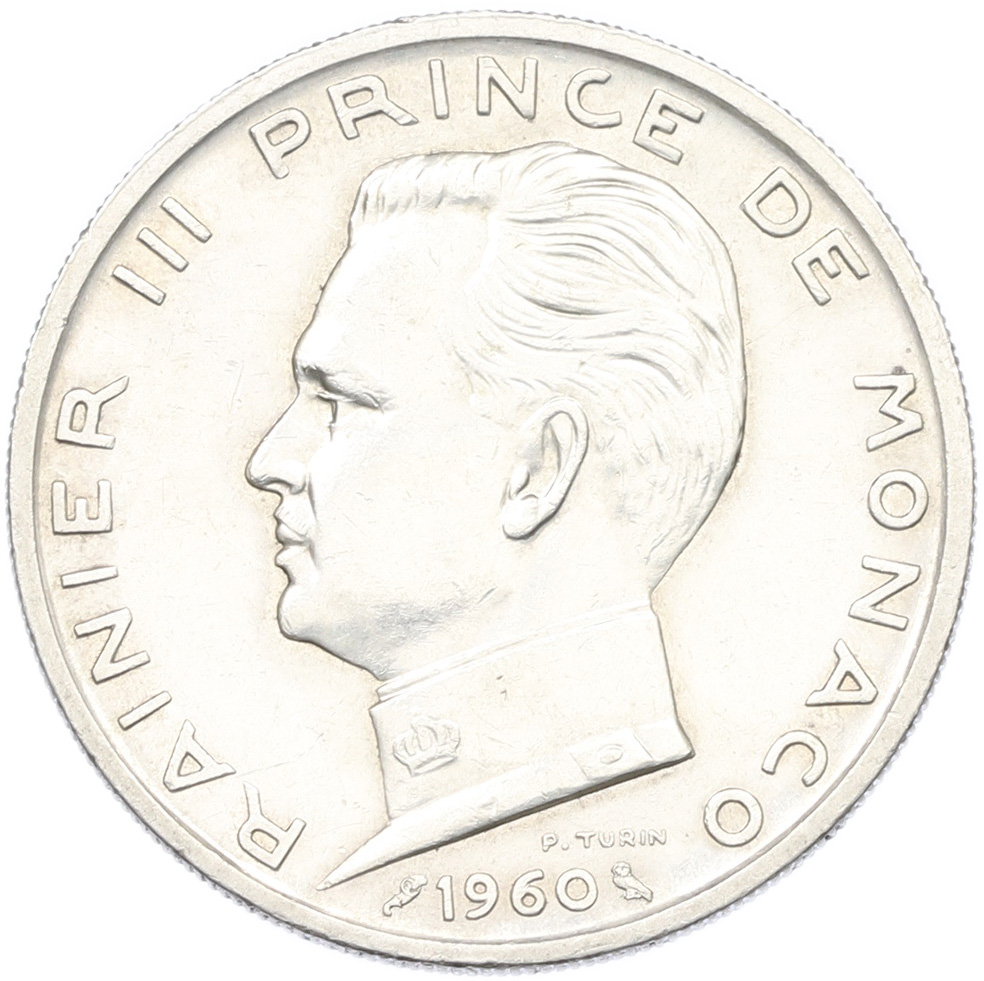 5 франков 1960 года Монако — Фото №1