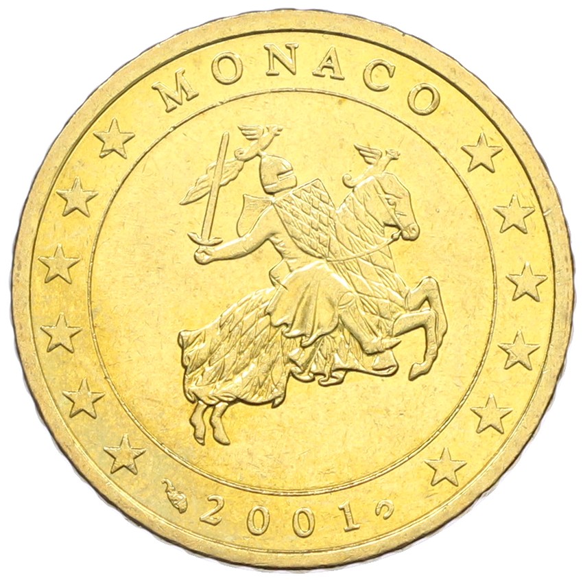 50 евроцентов 2001 года Монако — Фото №1
