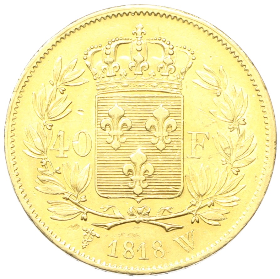 40 франков 1818 года W Франция — Фото №1
