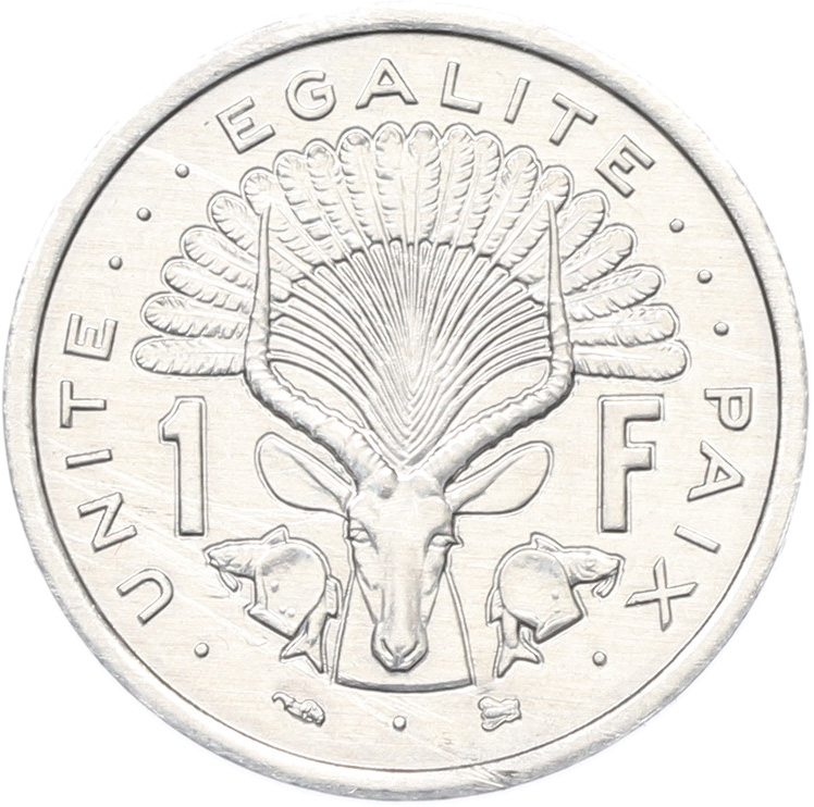 1 франк 1996 года Джибути — Фото №1