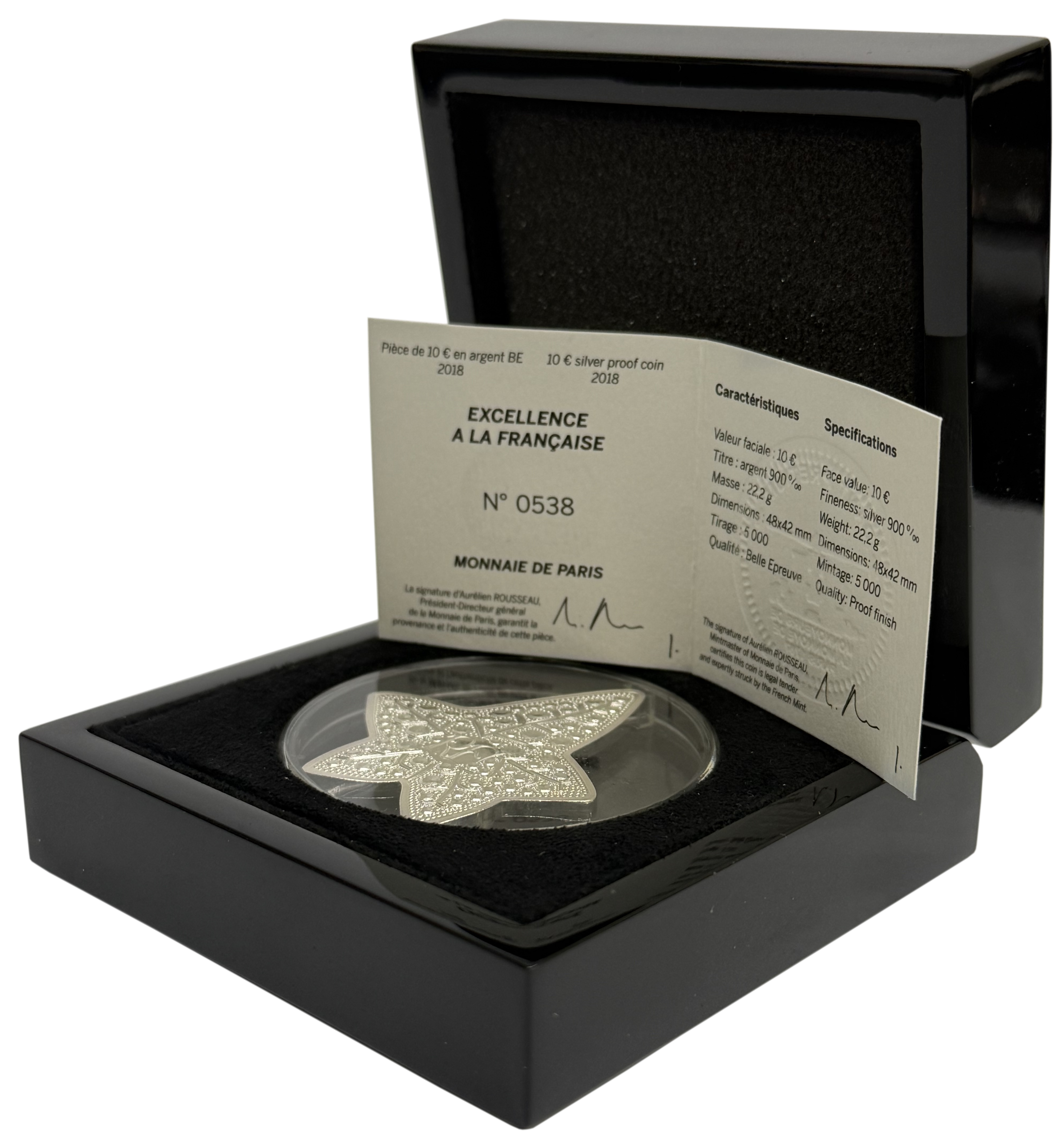 10 евро 2018 года Франция «Ювелирная и часовая фабрика Boucheron» — Фото №3