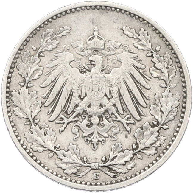 1/2 марки 1906 года E Германия — Фото №2