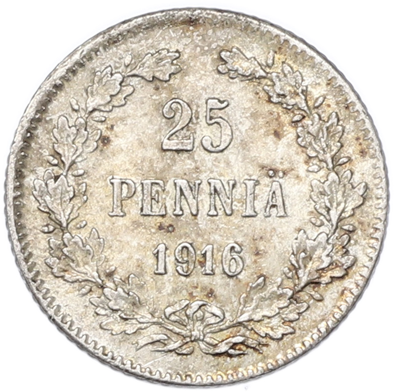 25 пенни 1916 года Русская Финляндия — Фото №1