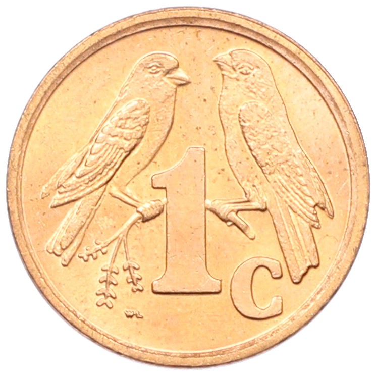 1 цент 1996 года ЮАР — Фото №1