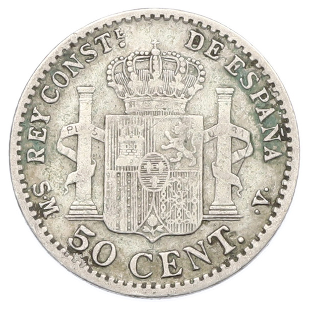50 сентимо 1904 года Испания — Фото №2