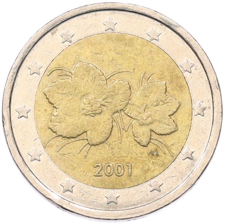 2 евро 2001 года Финляндия — Фото №1