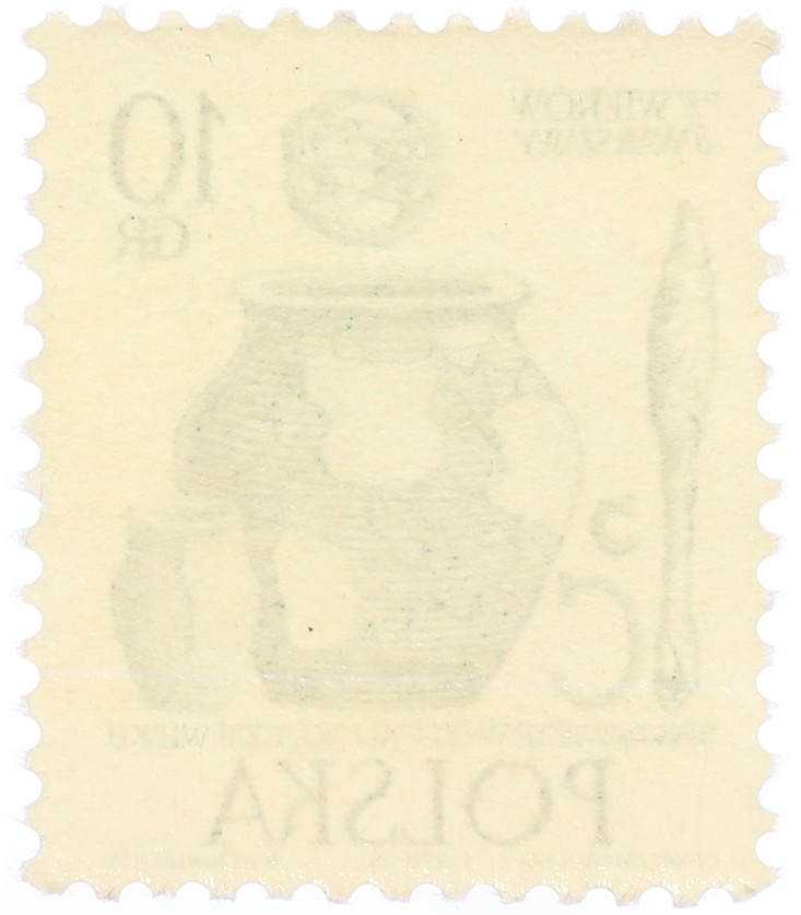 Почтовая марка 10 грошей 1965 года Польша — Фото №2