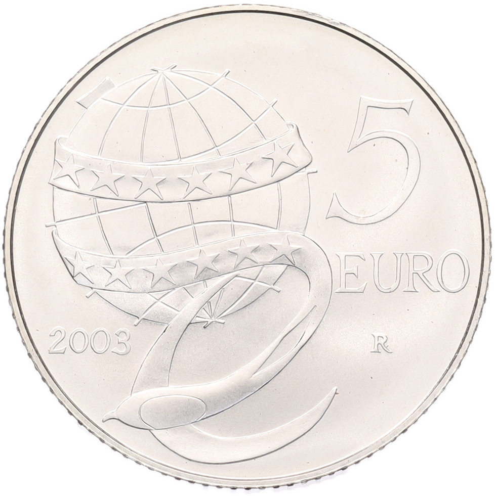 5 евро 2003 года Италия «Европейские народы» — Фото №2
