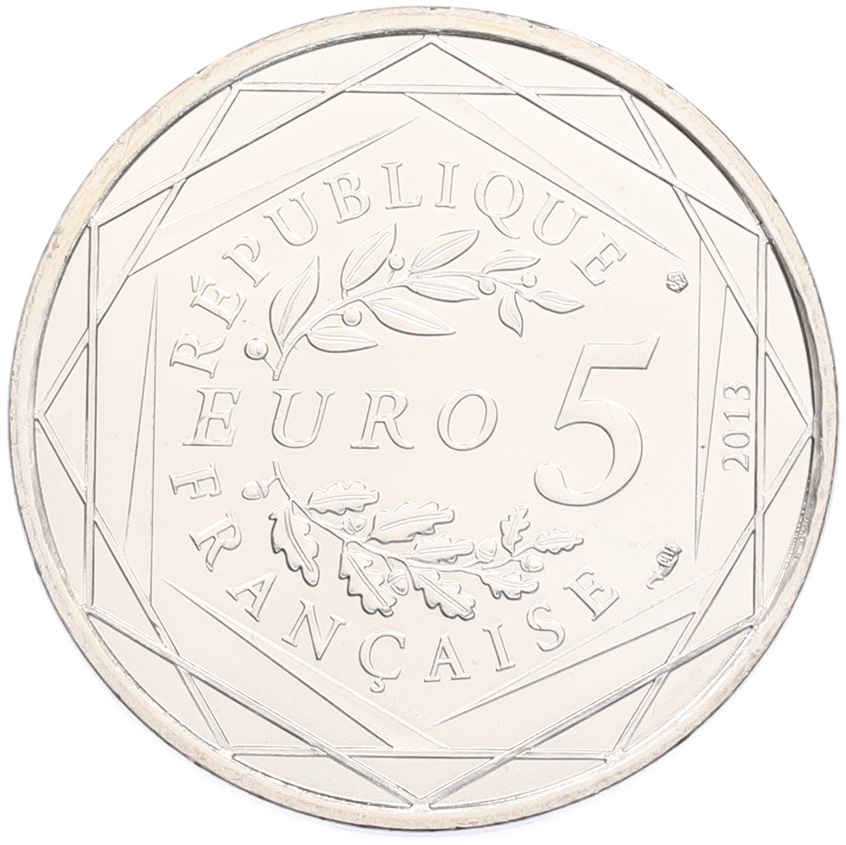 5 евро 2013 года Франция «Равенство» — Фото №2